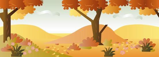 fondo de juego de otoño vector