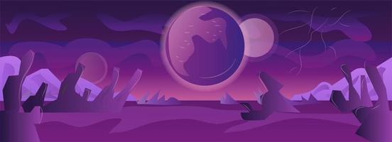 Planet Game Background vector