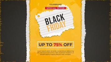 Black Friday special offers background vector