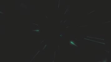 An abstract background filled with luminous stripes of violet blue and sea blue and with a dark black background. Neon animation that moves from the middle to the edge. video