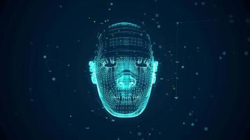 kunstmatig intelligentie- gezicht scannen video