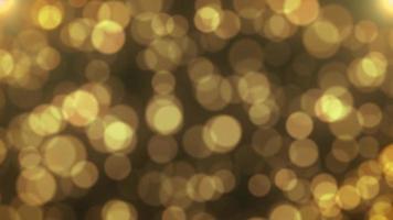 Yellow shiny particle Bokeh motion light luminance illustration night background, artistic space speed magic effect background animation. video