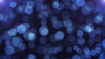 blauer glänzender Partikel-Bokeh-Bewegungslicht-Luminanzillustrations-Nachthintergrund, künstlerische Raumgeschwindigkeits-Magieeffekt-Hintergrundanimation video