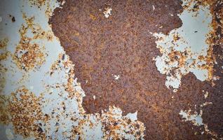 old wall metal rusty steel peeling texture background photo