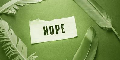 Hope Word , Business Concept Idea photo