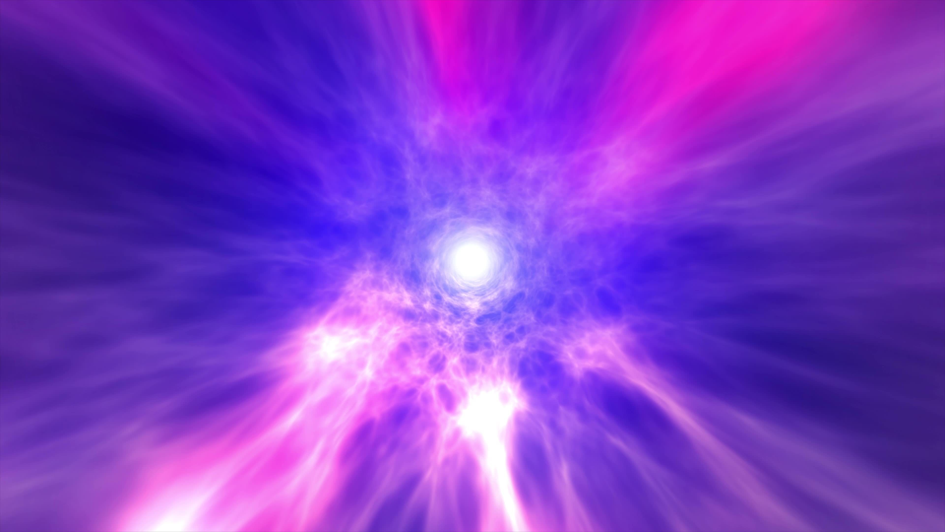 Hyperspace jump through the stars to a distant space. Wormhole, 3D