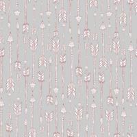Vector seamless pattern in Boho style with arrows