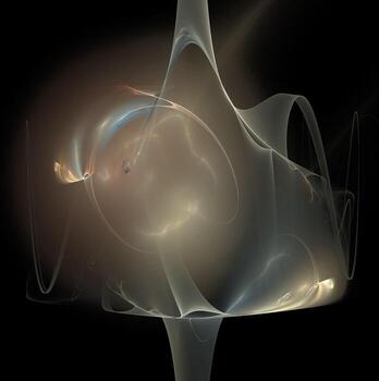 3D rendering abstract digital background. Pattern for textile and design.Fractal a never-ending pattern. Abstract Computer generated Fractal design photo