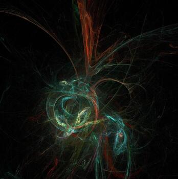 3D rendering abstract digital background. Pattern for textile and design.Fractal a never-ending pattern. Abstract Computer generated Fractal design photo