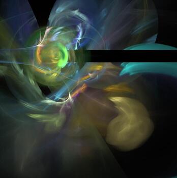 3D rendering abstract digital background. Pattern for textile and design.Fractal a never-ending pattern. Abstract Computer generated Fractal design photo