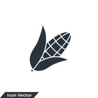 corn icon logo vector illustration. corn symbol template for graphic and web design collection