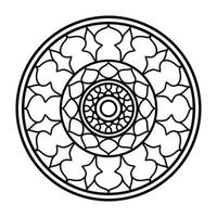 black ornamental mandala design background,mandala design,Mandala pattern Coloring book Art wallpaper design, black and white mandala vector