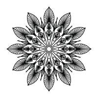 black ornamental mandala design background,mandala design,Mandala pattern Coloring book Art wallpaper design, black and white mandala vector