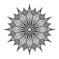 black ornamental mandala design background,mandala design,Mandala pattern Coloring book Art wallpaper design, black and white mandala vector