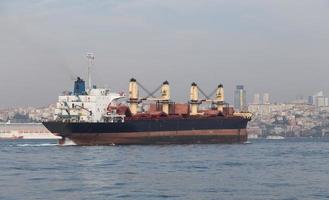 Cargo Ship in sea photo