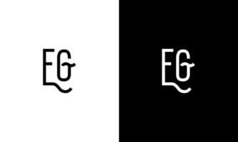 Letter EG vector logo free template Free Vector