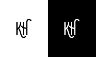 Letter KH vector logo free template Free Vector