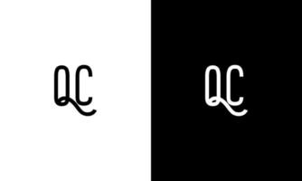 Letter QC vector logo free template Free Vector