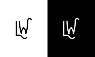 Letter LW vector logo free template Free Vector