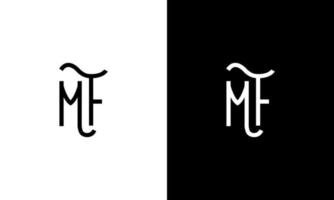 Letter MF vector logo free template Free Vector