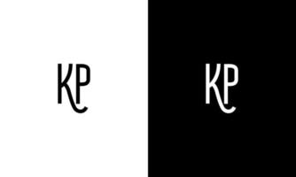 Letter KP vector logo free template Free Vector