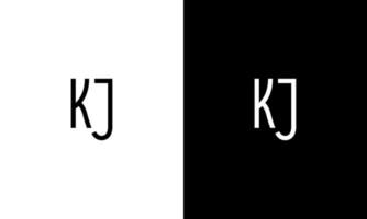 Letter KJ vector logo free template Free Vector