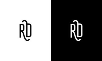 Letter RD vector logo free template Free Vector