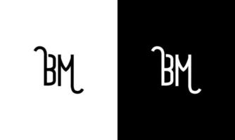 Letter BM vector logo free template Free Vector