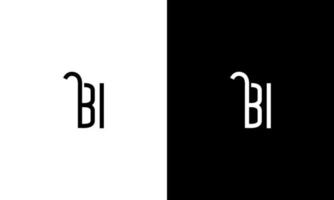 Letter BI vector logo free template Free Vector