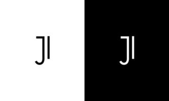 Letter JI vector logo free template Free Vector