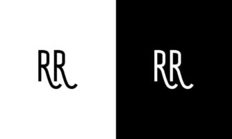 Letter RR vector logo free template Free Vector