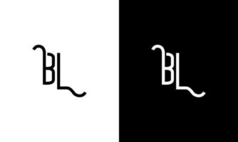 Letter BL vector logo free template Free Vector