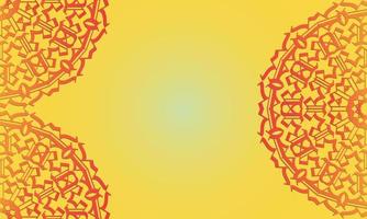 Abstract colorful Mandala design background. vector