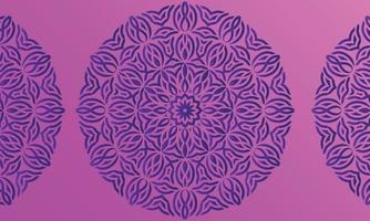 Abstract colorful Mandala design background. vector