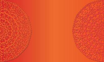 Abstract colorful Mandala design background. vector