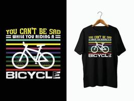 diseño de camiseta de bicicleta vector