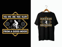 diseño de camiseta de bicicleta vector