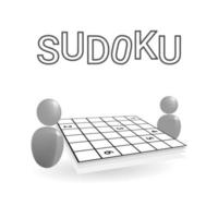 sudoku game. traditional game to train intelligence by counting. illustrated in 3d vector form