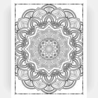 mandala en blanco y negro para colorear páginas interiores. interior de una página para colorear. arte de línea de mandala de fideos. decoración mandala ornamento diseño conjunto vector. vector