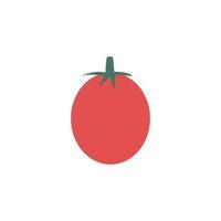 Doodle red tomato. Vector clipart.