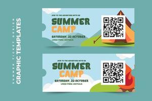 Summer Camp Graphic template easy to customize simple and elegant design vector