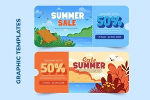 Summer Sale Graphic template easy to customize simple and elegant design vector