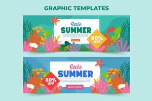 Summer Sale Graphic template easy to customize simple and elegant design vector