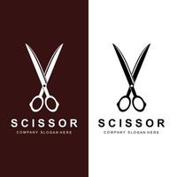 Barber tool scissors logo icon background symbol vector