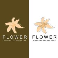 diseño de logotipo floral, icono de línea de estilo de ilustración vectorial ilustraciones abstractas vector