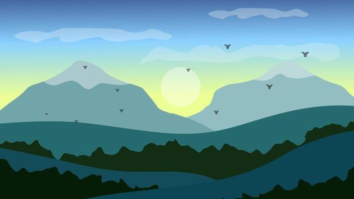 Background Gunung Vector Art, Icons, and Graphics for Free Download