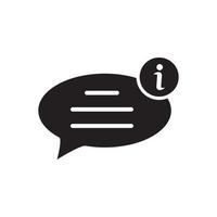 bubble speech icon in trendy flat style vector