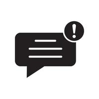 bubble speech icon in trendy flat style vector