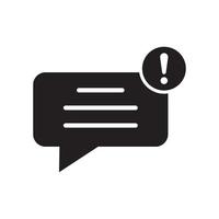 bubble speech icon in trendy flat style vector