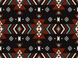 Ethnic geometric pattern. Southwest aztec geometric shape vintage color seamless pattern background. Use for fabric, textile, ethnic interior decoration elements, upholstery, wrapping. vector